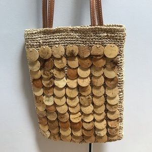 Straw and Wood Purse